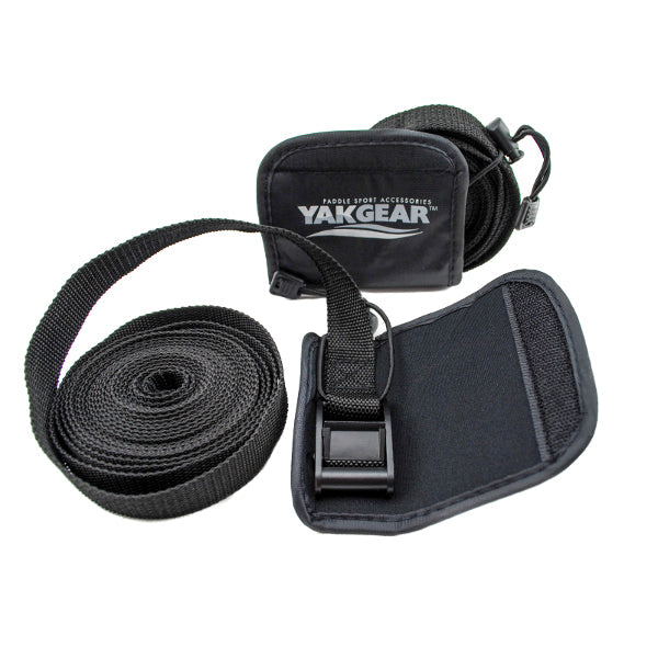 Yak Gear Tie Down Strap, 15 ft Long x 1 in Width, Black, Set Of 2 - TDSTP1