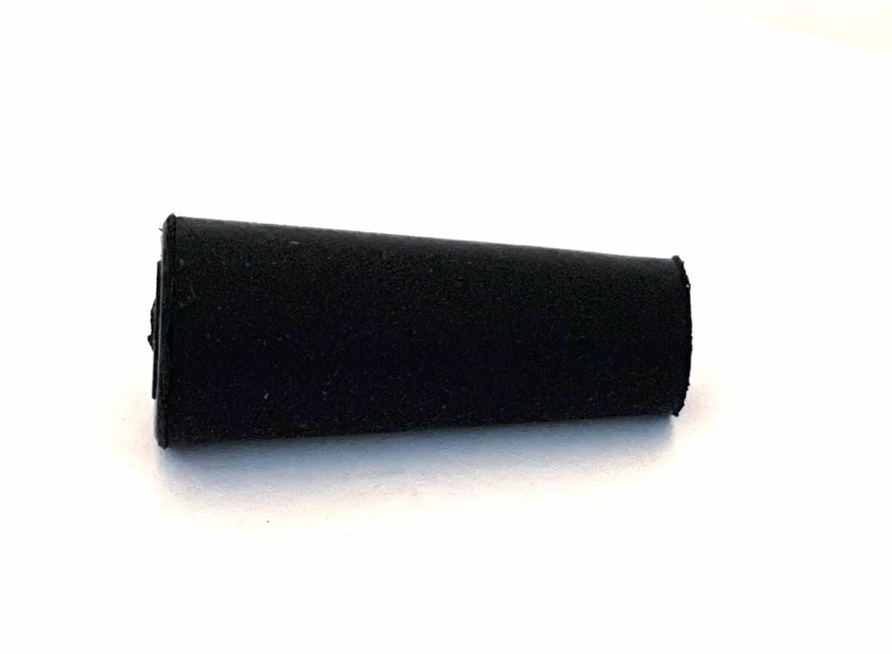 JR Products Door Stop Bumper, 2-3/4 in Length x 3/4 in Base, Black - 20685