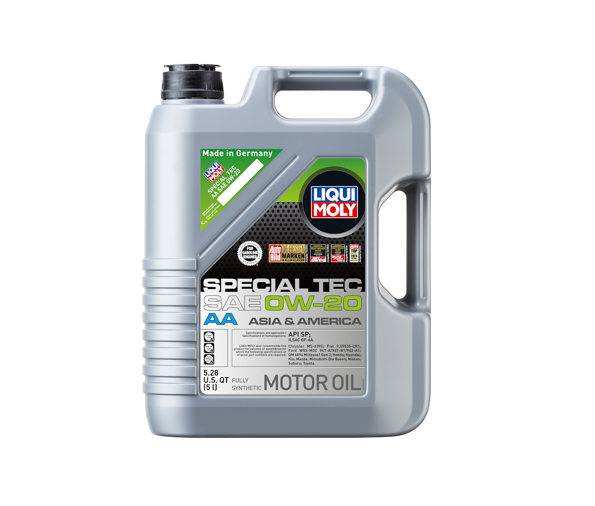 Liqui Moly Oil, SAE 0W-20, 5 Liter Jug - 2208
