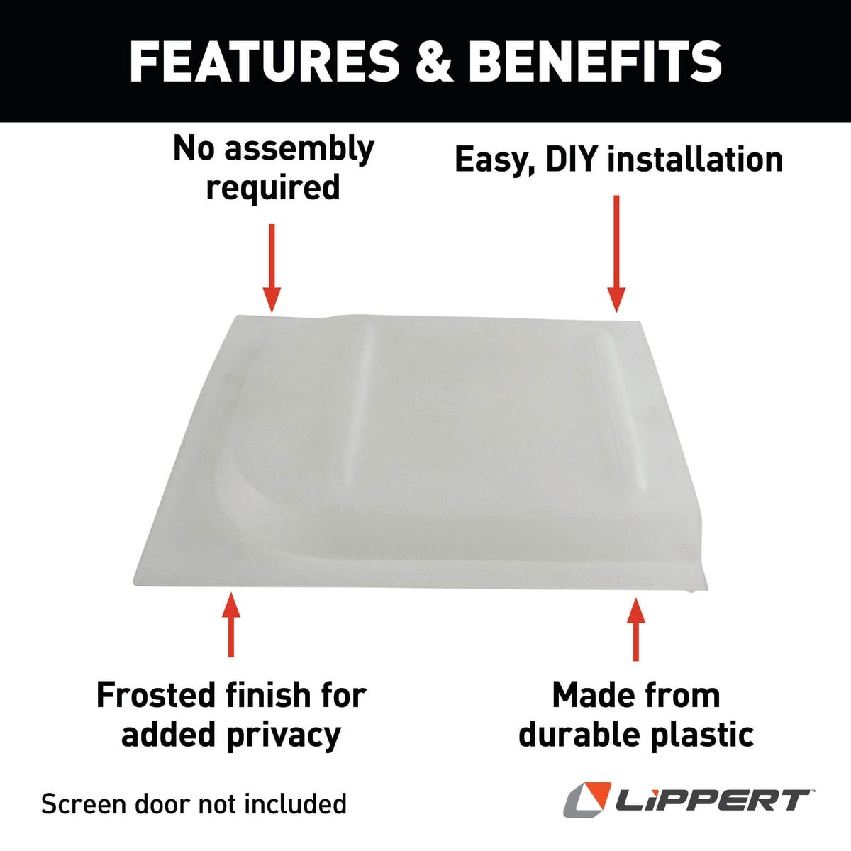 Lippert Screen Door Slide, 12.02 in Height x 11.93 in Width - 234101
