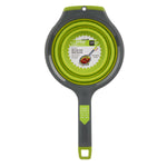 Progressive International Kitchen Strainer, Collapses To 1 in Thickness, 1.5 qt Capacity, With 10 in Expand Handle - PS-3508