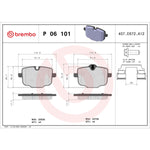 Brembo Brake Pads P06101 product image 4