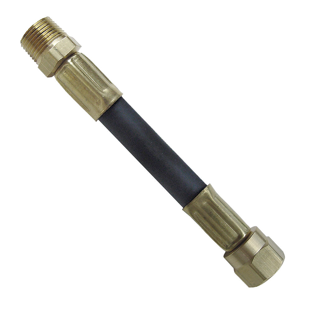 Marshall Excelsior Propane Hose, 3/8 in Inside Diameter High Pressure Hose, 3/8 in MNPT x 3/8 in Female Flare Swivel, 30 in Length - MER610-30