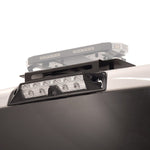 Putco Warning Light Mount, For Putco Hornet 16 in Stealth Rooftop LED Strobe Warning Light, Powder Coated Black, Aluminum - 950009