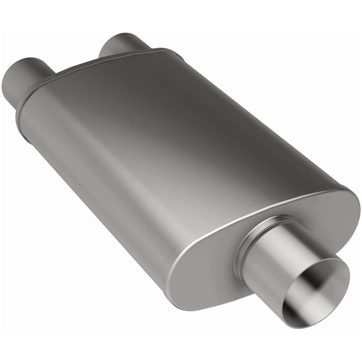 MagnaFlow Exhaust Muffler, Dual 3 in Offset Outlet, 14 in Body/20 in Overall Length - 12198