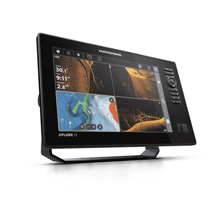 Humminbird Fish Finder, 12 in LCD Display, Preloaded With 13 USA And Canada Regions - 412020-1