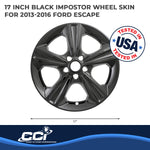 Coast2Coast Wheel Skins & Styled Wheel Covers IWCIMP371BLK product image 2