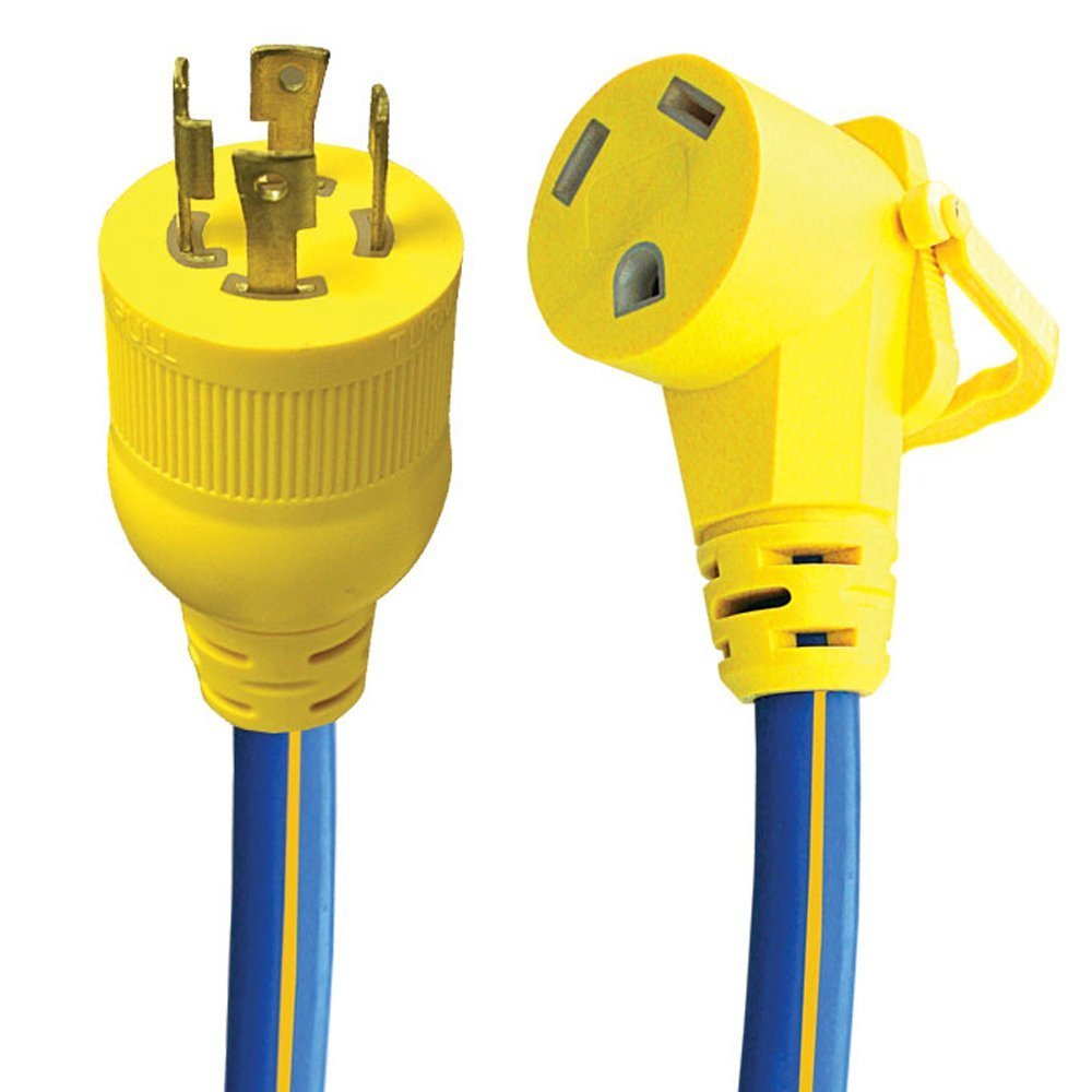 AP Products Power Cord Adapter, Pro Series, L14-30P Plug And 30 amp Receptacle, Yellow And Blue - 16-00526