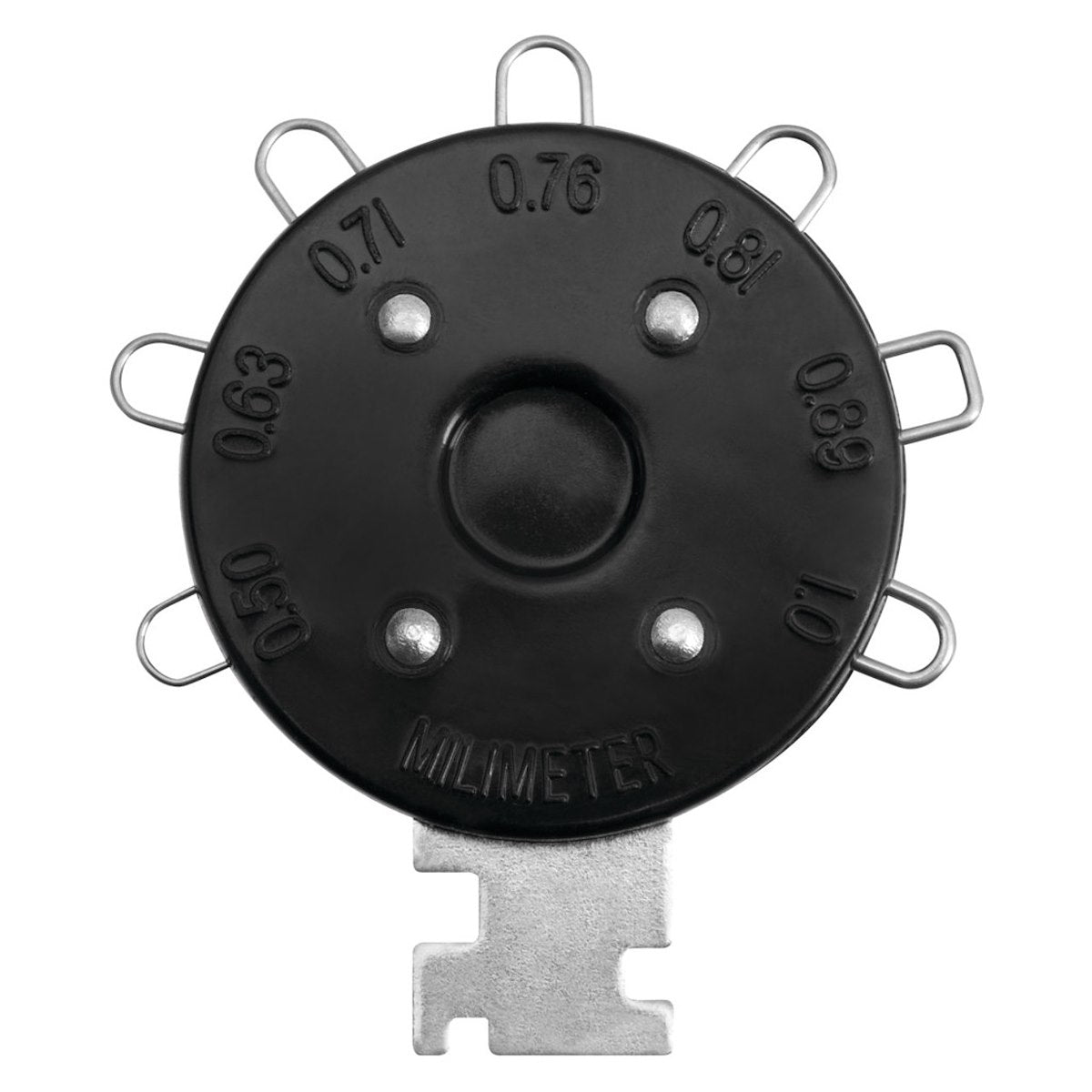 Performance Tool Spark Plug Gapping Tool, 7 Round Wire Blade, 0.02 To 0.4 in/0.5 To 1 Millimeter Gap Range - W162C