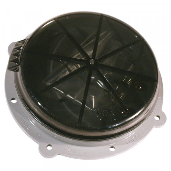 Grote Industries Certificate Holder, 6-1/2 in Diameter x 1-11/16 in Depth, Mounts Using Pop Rivets Or #10 Screws - 43901