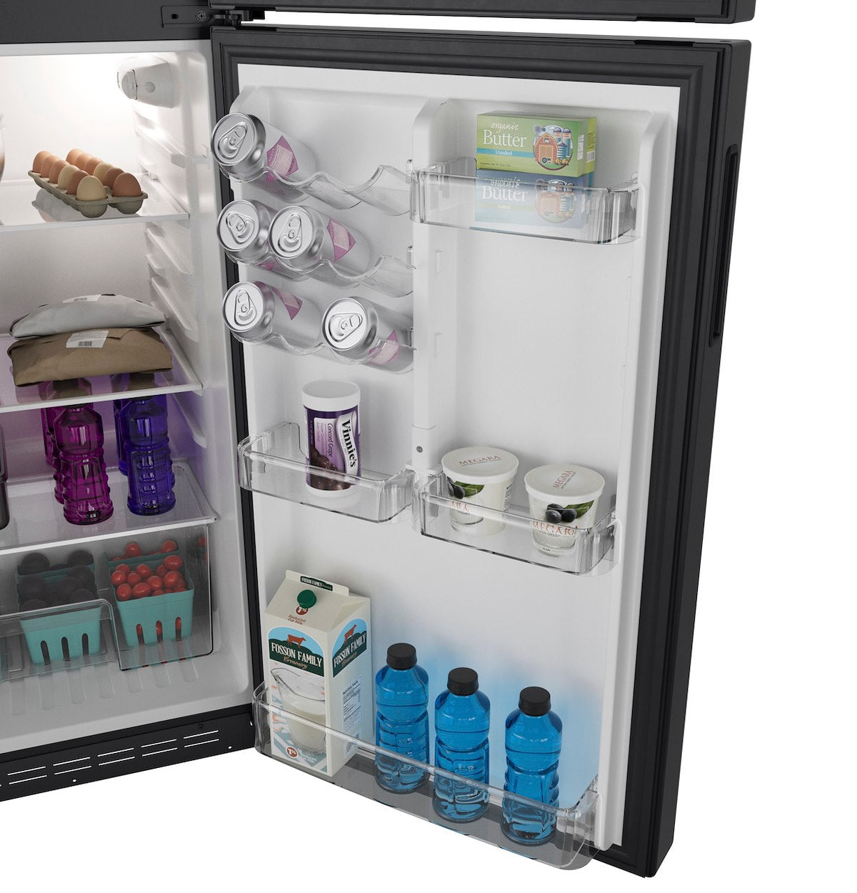 GE Appliances Refrigerator, Dual Compartment 2 Door Refrigerator With Top Freezer, 9.8 Cubic ft, 13.5 amp/12 V DC - PPV10R5YRSS