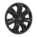 Coast2Coast Wheel Skin, 18 in, 7 Double Spokes, Gloss Black, Set Of 4 - IWCIMP357BLK