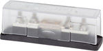 Blue Sea Fuse Block, 32 V DC, 750 amp, With Protective Cover And 8 Write-On Circuit Labels - 5503-BSS