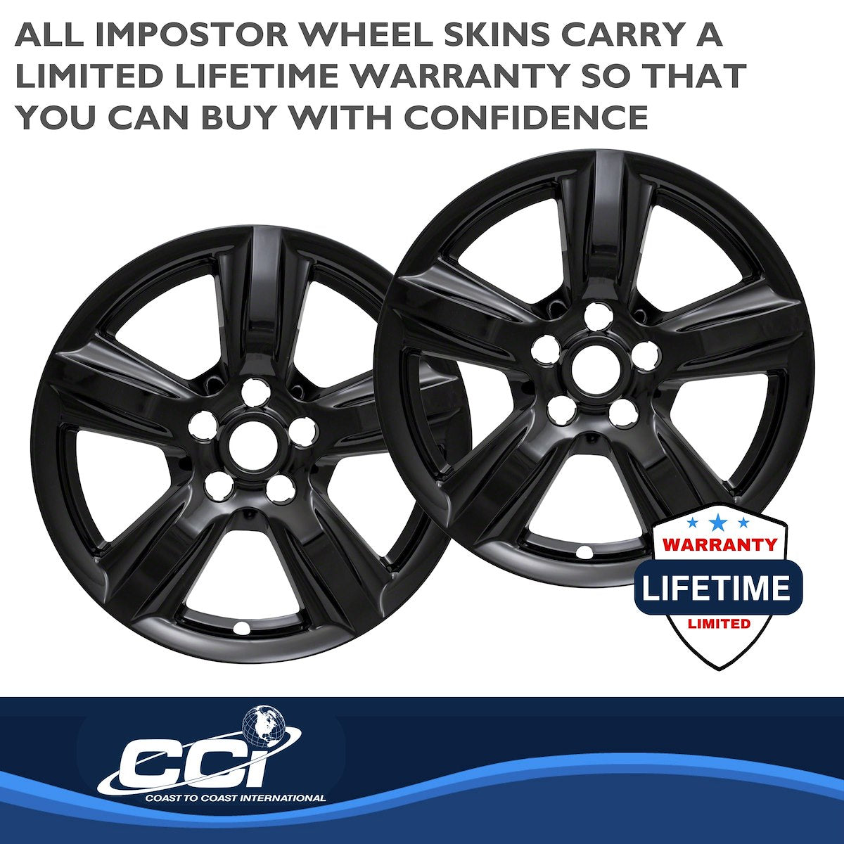 Coast2Coast Wheel Skins & Styled Wheel Covers IWCIMP408BLK product image 3