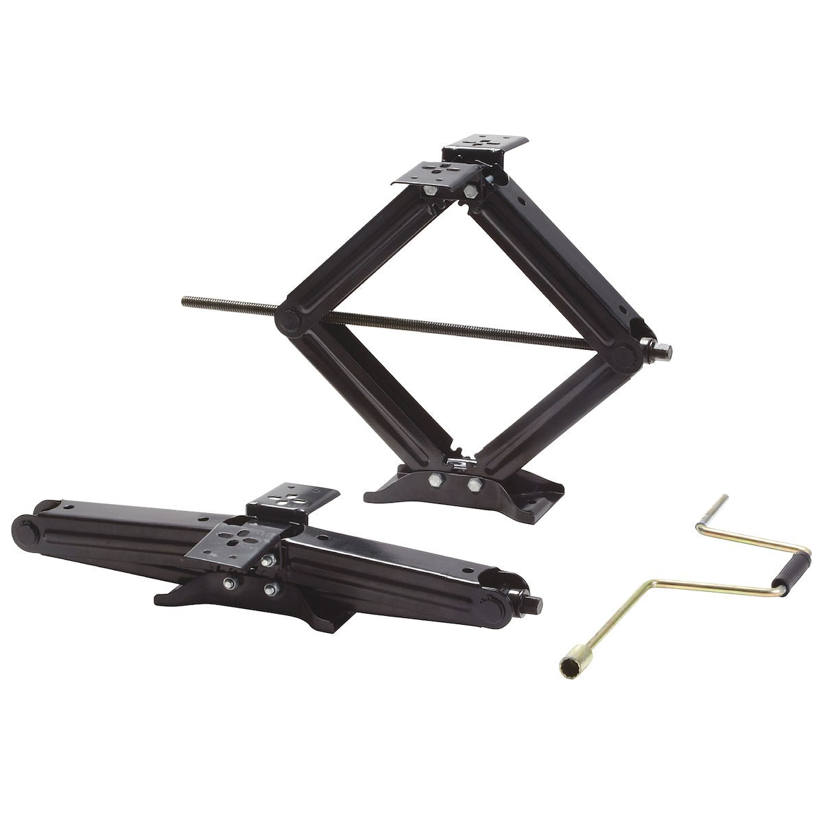 Stromberg Carlson Leveling Jack, Up To 5000 lb Capacity, 4 in Minimum Height To 24 in Maximum Height, Black, Set Of 2 - JSC-24