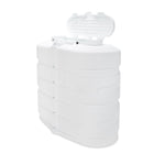Camco Propane Tank Cover, For Dual 30 lb Tanks While Mounted, White, 29-1/2 in Width x 26-1/4 in Height x 15-1/2 in Depth - 50513