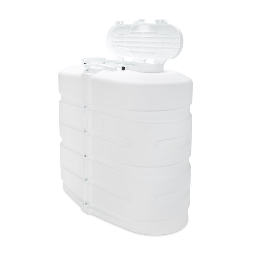 Camco Propane Tank Cover, For Dual 30 lb Tanks While Mounted, White, 29-1/2 in Width x 26-1/4 in Height x 15-1/2 in Depth - 50513