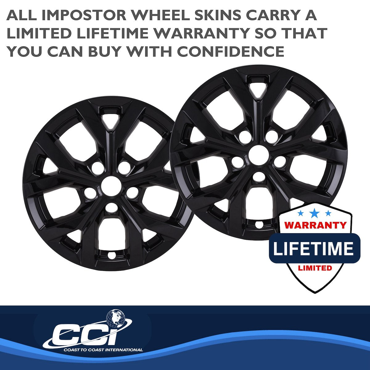 Coast2Coast Wheel Skins & Styled Wheel Covers IWCIMP483BLK product image 4