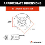Lippert Slide Out Motor, 300:1 Torque, 12 V DC, 10 Millimeter - 236575