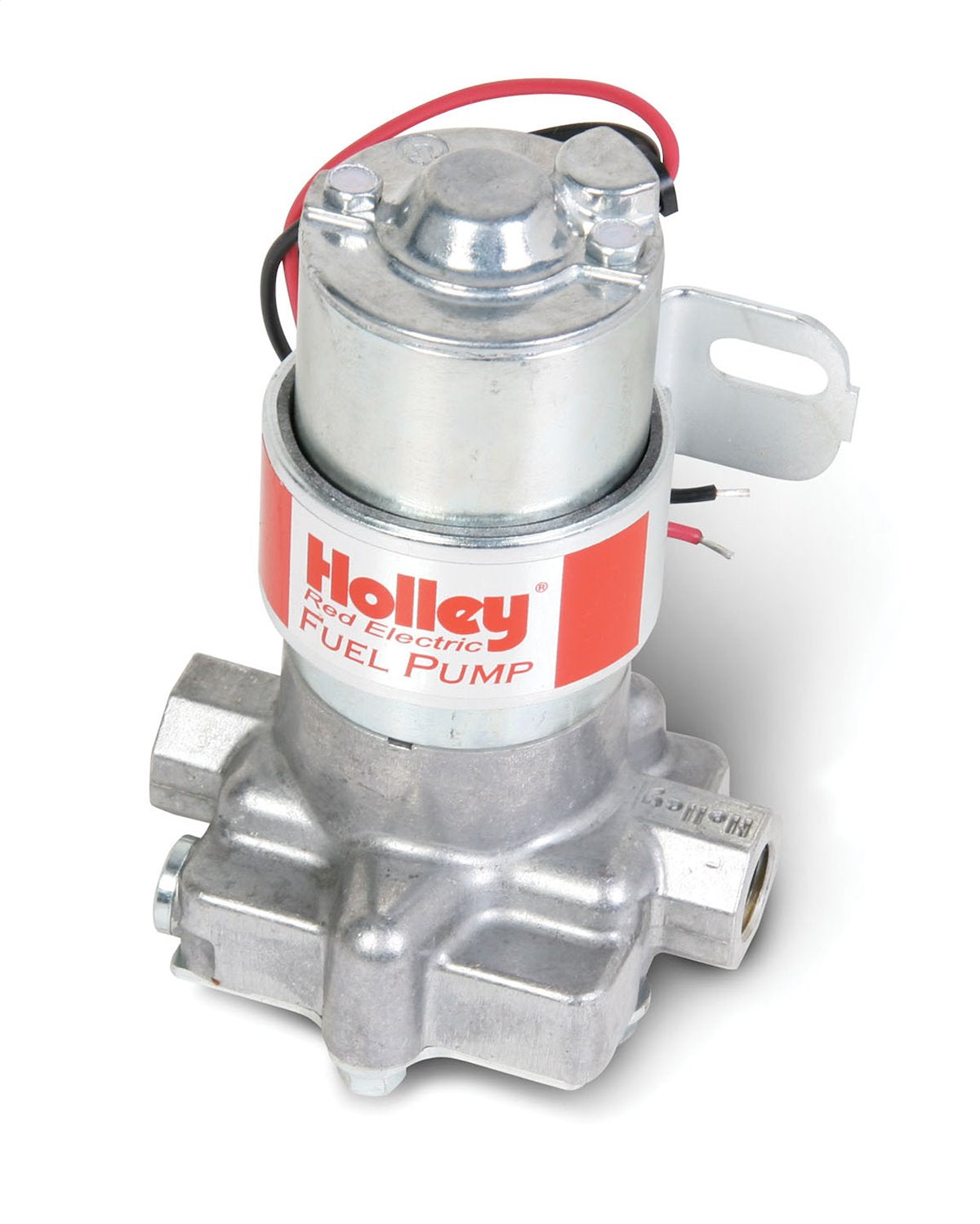 Holley Fuel Pump Electric, 97 GPH Free Flow and 71 GPH at 4 PSI, 7 PSI Maximum Pressure, 3/8 in NPT Inlet/Outlet - 12-801-1