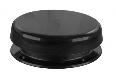 JR Products Sewer Vent Cap, 5-3/4 in Diameter x 1-15/16 in Height, Black - 02-29115