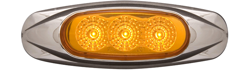 Optronics Side Marker Light - LED, MCL17 SERIES, LED, 4-3/16 in Length x 1-3/8 in Width x 3/4 in Depth - MCL17ABP
