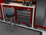 Plasticolor Stool, Round Black Vinyl Seat With Mopar Logo, 4 Steel Legs - 004784R01