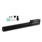 AEM Electronics Fuel Injector Rail, Black, Aluminum, 1/2 in bore Diameter - 25-100BK