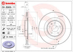 Brembo Brake Rotors 09B96911C02 product image 3