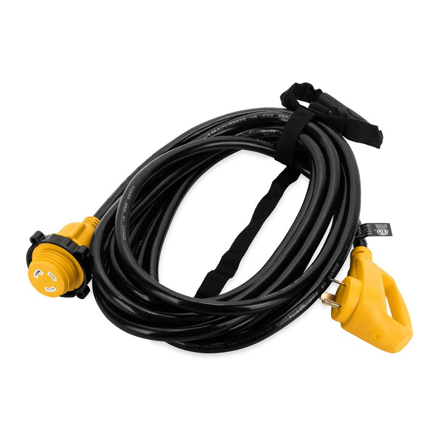 Camco Power Cord, 30 amp, 25 ft Length, Male NEMA TT-30P Plug And L5-30R Locking Female - 55501