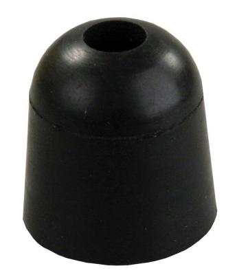 JR Products Door Stop Bumper, 1 in Length x 1 in Base Diameter, Black - 11745