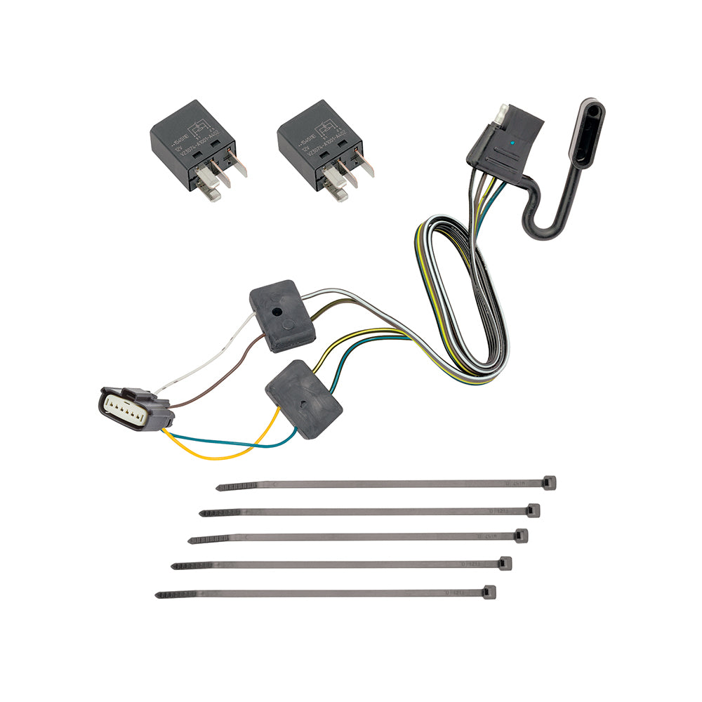 Tekonsha Trailer Wiring Connector, 4-Way Flat Replacement For OEM Wiring Harness - 118285