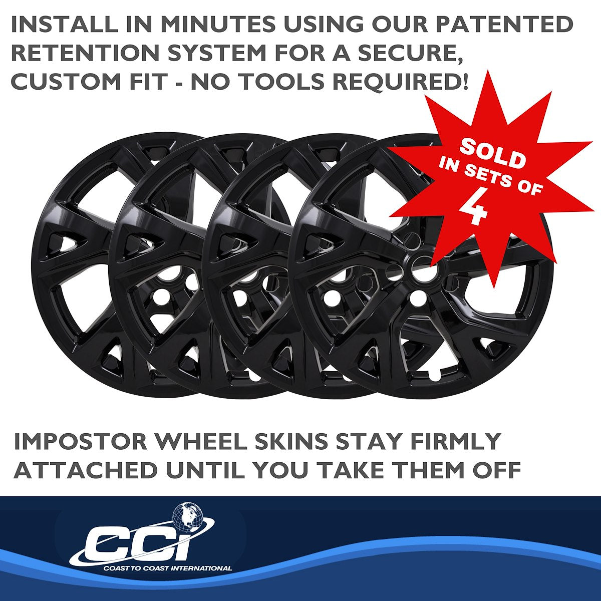 Coast2Coast Wheel Skins & Styled Wheel Covers IMP452BLK product image 5