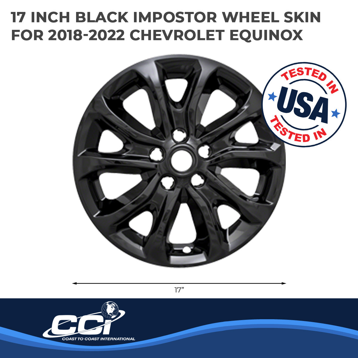 Coast2Coast Wheel Skins & Styled Wheel Covers IWCIMP409BLK product image 2