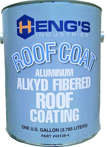 Heng's Industries Roof Coating, For Metal And Aluminum Roofs, 1 gal - 43128-4