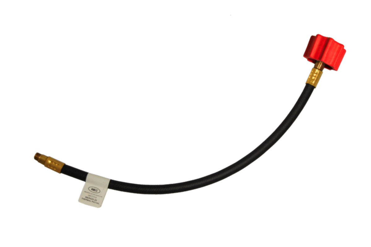 Marshall Excelsior Propane Hose, 1/4 in Inside Diameter High Flow Capacity Pigtail Hose, 400,000 BTU Capacity, 24 in Length - MER425H-24P