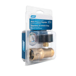 Camco Fresh Water Pressure Regulator, Brass, Preset Pressure Range of 40-50 PSI, Complies With CA and VT Regulations For Brass Content - 40064