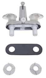 Phoenix Products Faucet, 2 Acrylic Lever Handle, Polished Chrome Plated/Plastic Underbody, 2 Hole Application - PF223361