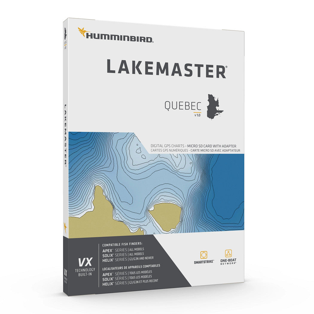 Humminbird Marine Cartography, Detailed Coverage Of Quebec, Great Lakes Edition Version 1 - 601021-1