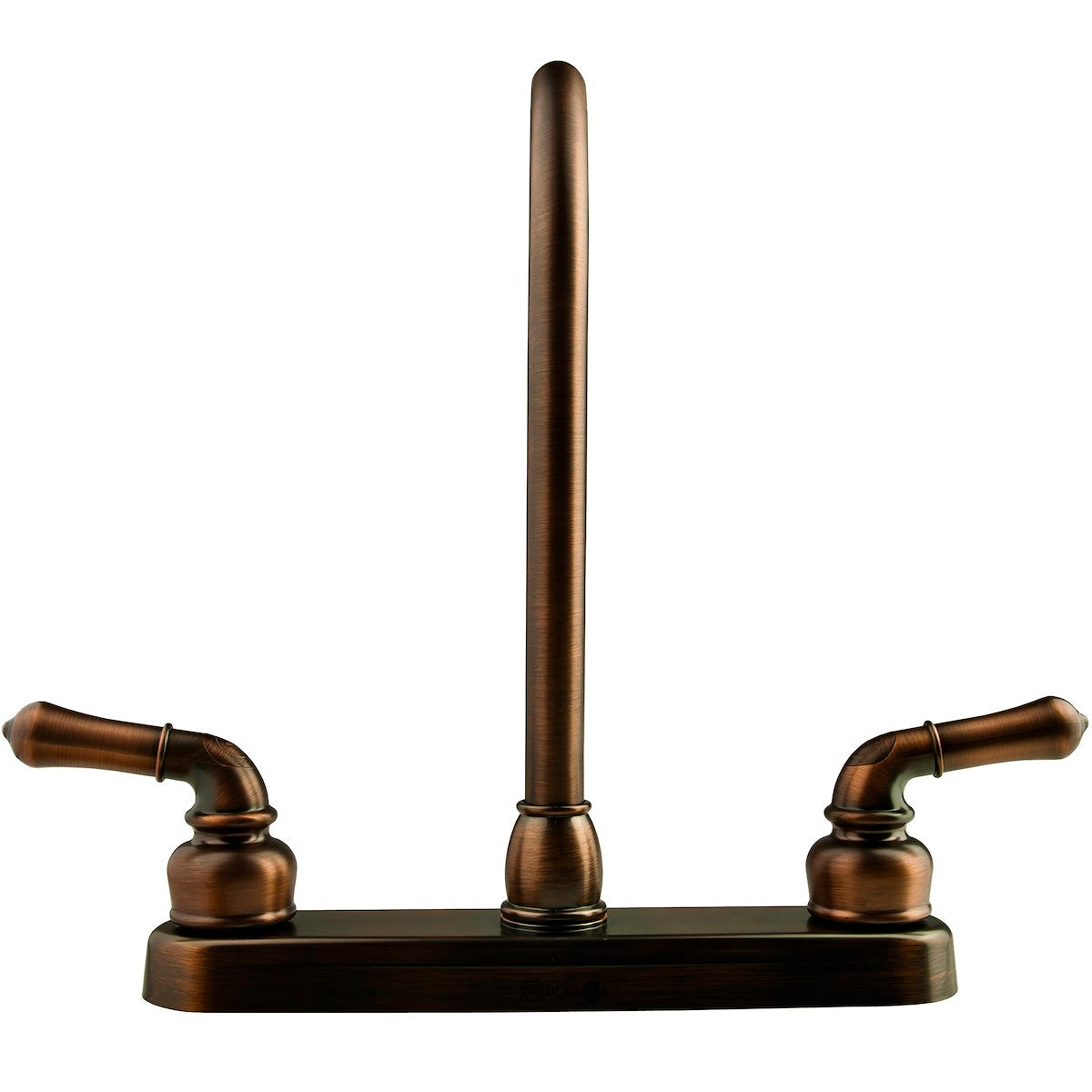 Dura Faucet Faucet, 12 in J-Spout, 2 Teapot Classical Handle, Oil Rubbed Bronze Coated/Plastic Body/Brass Spout - DF-PK330HC-ORB