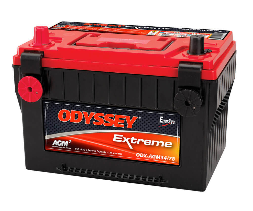 Odyssey Battery Battery, Extreme Series, 34/78 Group Size, 12 V - ODX-AGM34 78