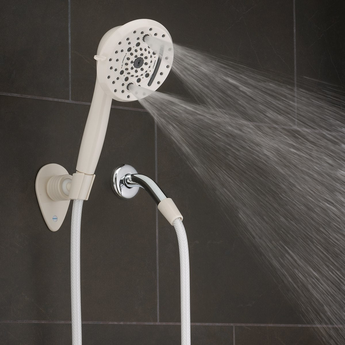 Oxygenics/ ETL Shower Head, Hand Held With 72 in Hose, With 10 Function Spray Settings, 5 in Outer Diameter - 51799