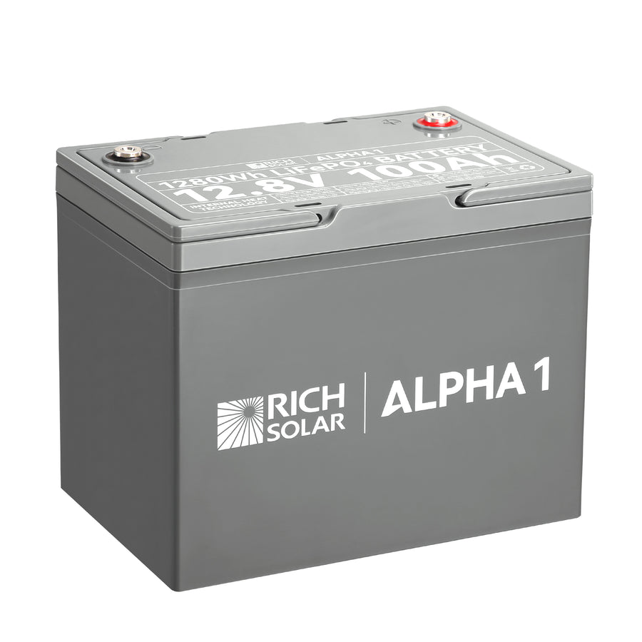 Rich Solar Battery, ALPHA 1, Group 24, 12.8 V Nominal Voltage - RS-B121S