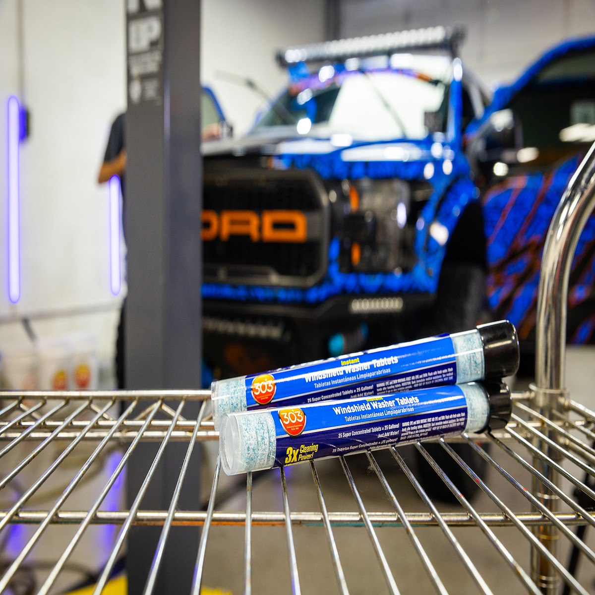 303 Products Inc. Windshield Washer Fluid, Blue, 25 Tablets, Use One Tablet For Up To 1 gal Of Water - 230371