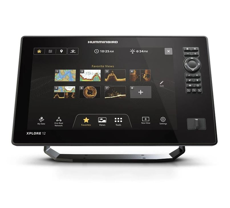 Humminbird Fish Finder, 12 in LCD Display, Preloaded With 13 USA And Canada Regions - 412020-1