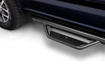 N-Fab Nerf Bar, 3 in Round Bent, Textured Powder Coated Black Stainless Steel - HPF1777QC-TX