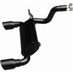 MagnaFlow Exhaust System Kit, MF Series Axle Back System, Black Stainless Steel, Black Steel Tips - 19388