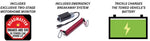 Roadmaster Towed Vehicle Brake Control, With LED Monitor, 8-3/4 in Length x 8-3/4 in Width x 2-3/4 in Height, 12 V DC - 8700