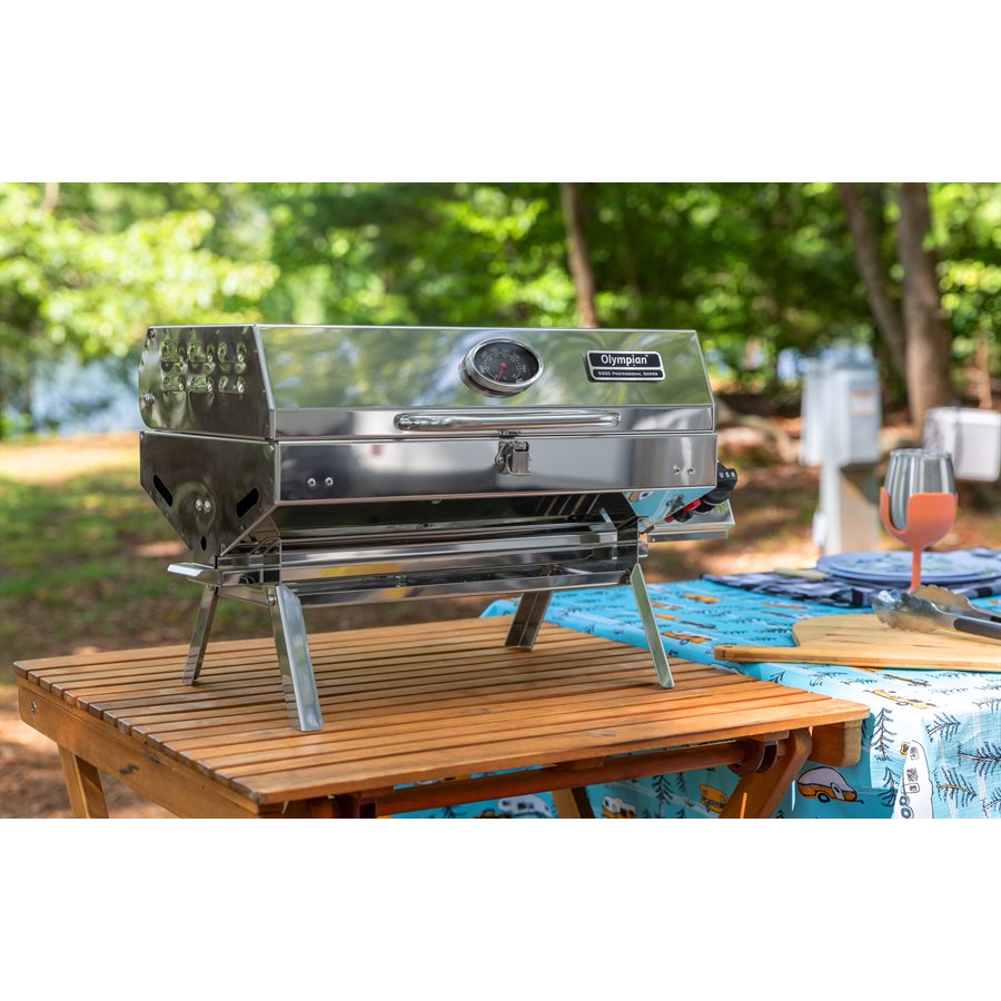 Camco Barbeque Grill, Stainless Steel - 57305