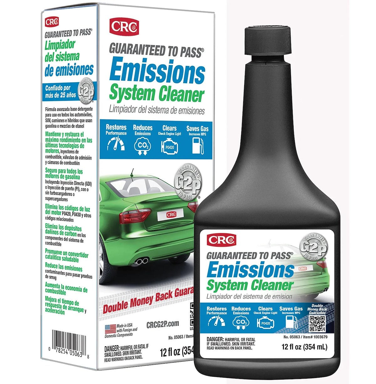 CRC Industries Fuel Additive, Treats Up To 16 gal, 12 oz Bottle - 05063